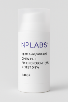 Крем біоідентичний DHEA 1% + PREGNENOLONE 7,5% + BIEST 0,8% 30GR BIO00216 фото