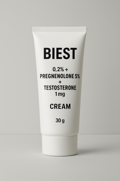 Крем біоідентичний BIEST 0,2% + PREGNENOLONE 5% + TESTOSTERONE 1MG 50GR BIO00132 фото